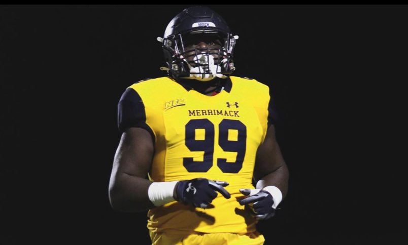 🚨UPDATE: Merrimack defensive lineman James Nyamwaya has drawn “SERIOUS” attention from 16 teams, specifically the Miami #Dolphins and Minnesota #Vikings, source says. 

Scouts take: 

“Nyamwaya has 34-inch arms, 35-inch vertical, and moves well sideline to sideline with a very
