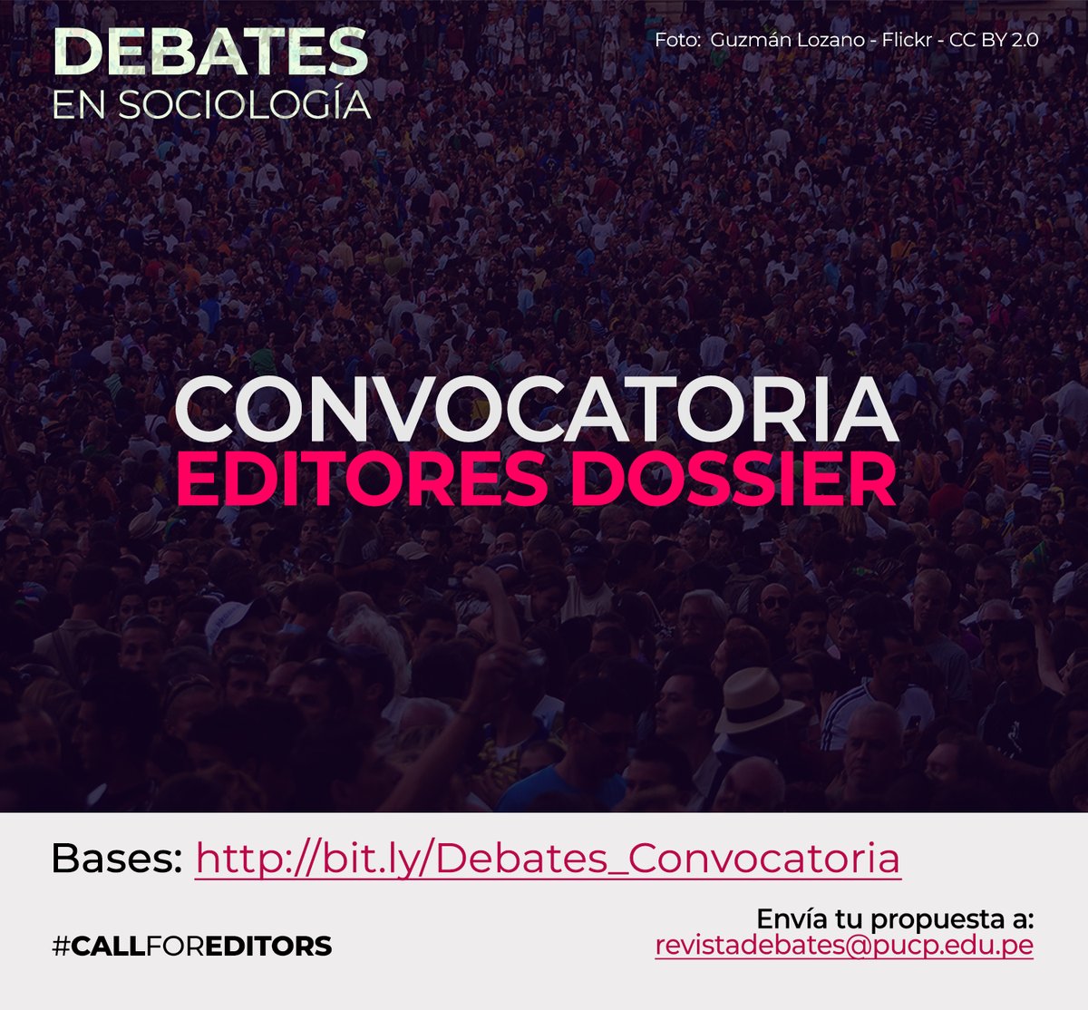 #CONVOCATORIA
Buscamos propuestas de números temáticos en 2024 y 2025.

Más información: bit.ly/Debates_Convoc…

#CallForEditors #CallForPapers
@dptoccssPUCP