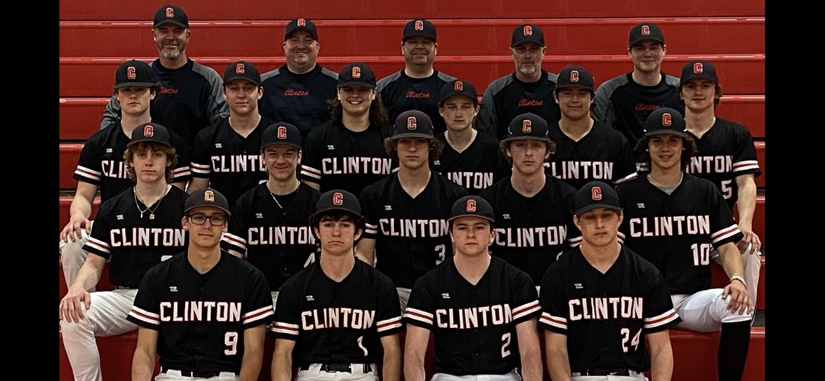 #4 Clinton takes two from Blissfield stays perfect at 11-0 (6-0 LCAA) game 1 (4-3) in 9 innings and game 2 (10-3) in 6 innings do to darkness. Both games were total team wins with several players contributing toward the victories .