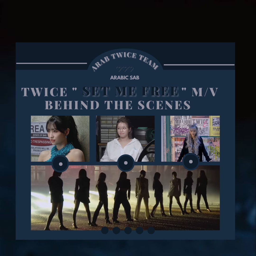 ArabTwiceTeam's tweet photo. جميع حلقات توايس TV خلف كواليس تصوير الفيديو الموسيقي "SET ME FREE" مُترجمة للعربية

📎 https://t.co/rHl3VeHI7t

مشاهدة ممتعة~
@ArabTwice9 @JYPETWICE https://t.co/KB8U5qEAMJ