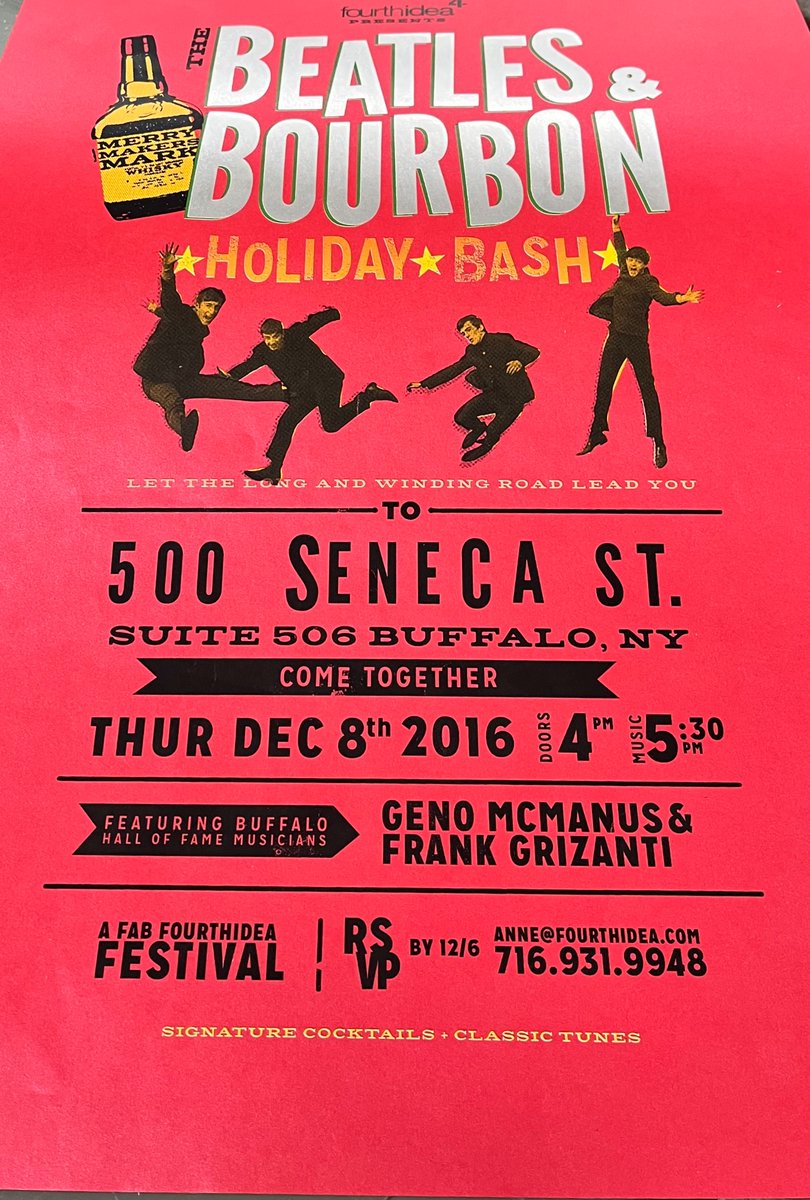 A very cool promotional poster we did for <a href="/FourthIdea/">FourthIdea</a>. We hope there is a 2023 version. 

#foilstamp #TheBeatles #Buffalo