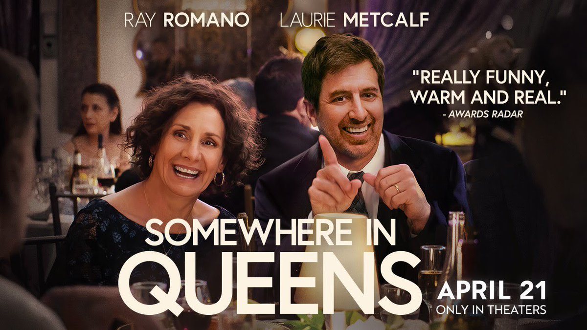 Family: can’t live with em,can’t live without em. SOMEWHERE IN QUEENS – Review by T. J. Callahan – ALLIANCE OF WOMEN FILM JOURNALISTS awfj.org/blog/2023/04/2… via @awfj @HoustonCritics @FemaleCritics @CriticsChoice #SomewhereInQueens #RayRomano #LaurieMetcalf @Lionsgate
