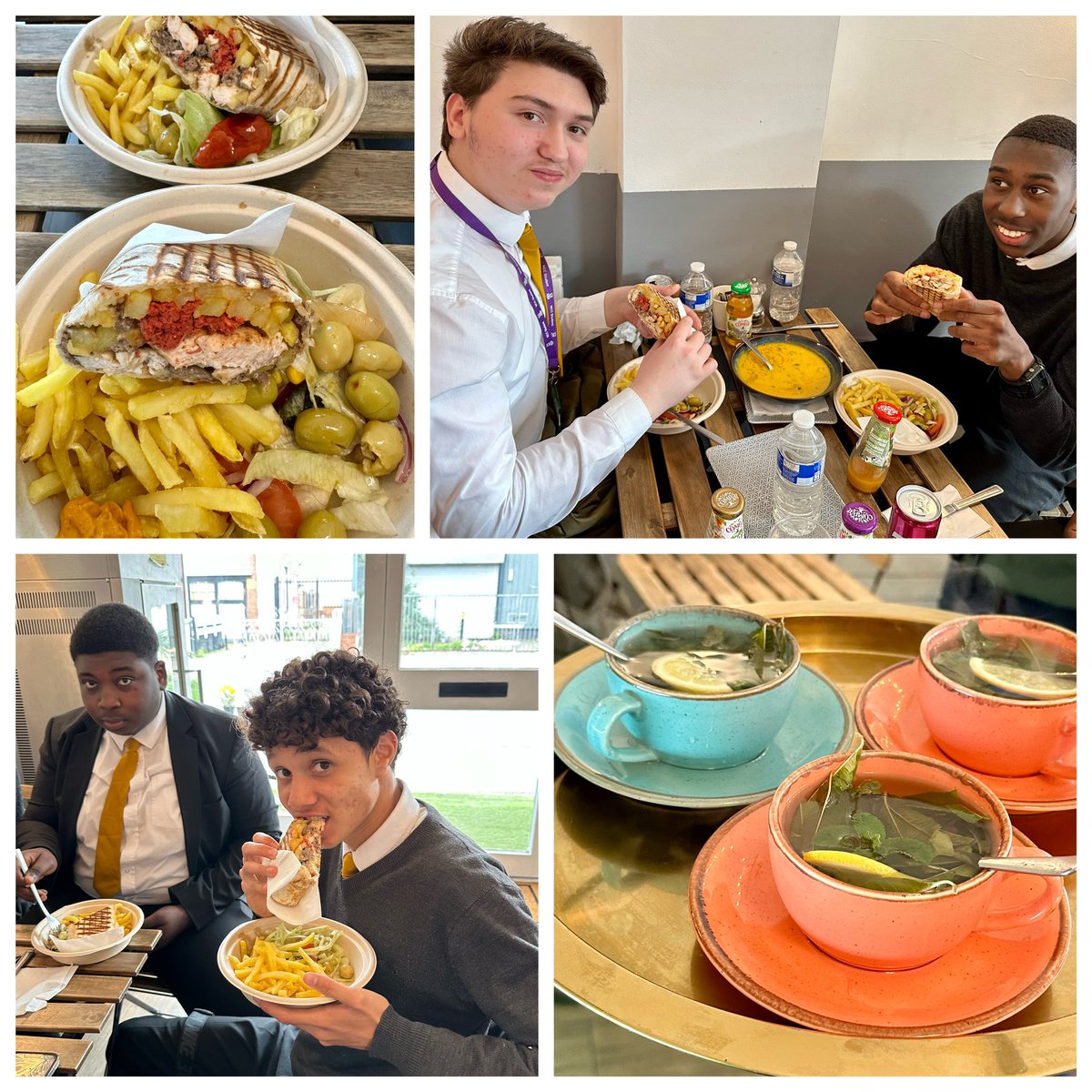 NCCBrent's tweet photo. #ncc6 #streetfood We visited the newest restaurant in #harlesden #eltacos #parkparade The food was delicious carrot &amp; coriander soup, the freshly made French-Algerian tacos &amp; mint tea to finish. A huge Thankyou to Suliman the owner for this experience! @loveharlesden #enrichment https://t.co/0Ey9qZIJmK
