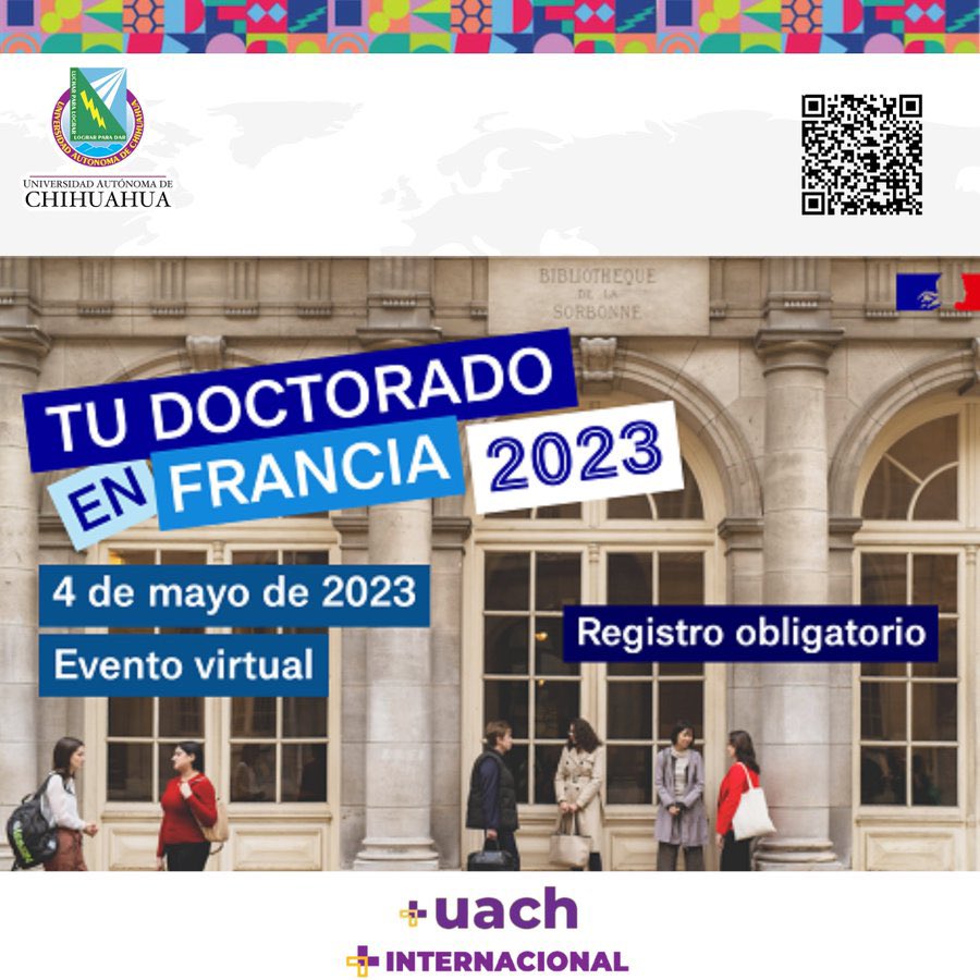 CSRI_UACH's tweet image. ¿Te interesa realizar tu Doctorado en Francia? 🇫🇷
¡No te pierdas este evento virtual! Estarán presentes la Embajada de Francia, Campus France y Conacyt 🙌 
✔️ La inscripción al evento es gratuita y obligatoria

#MásUACH #movilidaduach #másinternacional