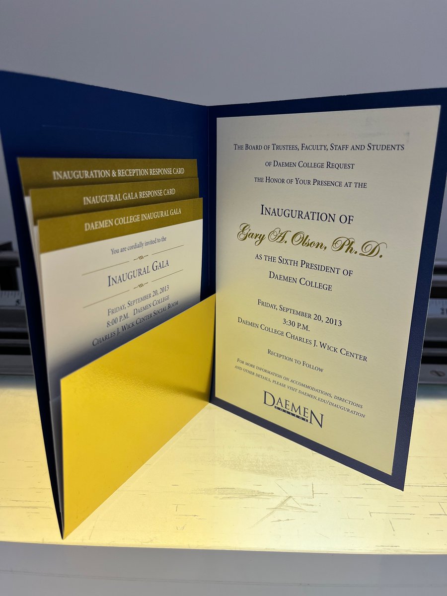 Check out the foil stamp and embossment on that!  <a href="/daemenuniv/">Daemen University</a> 
#commencement #college #graduation2023