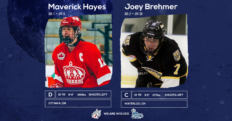 Sudbury_Wolves's tweet photo. 🐺 Wolves Select Two in 2023 #OHLU18Draft 🔥
📰: https://t.co/i1mK0KW0EL