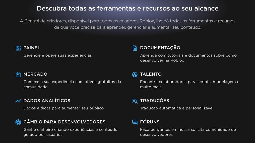 Publicação de experiências e lugares  Documentação - Central de Criadores  Roblox