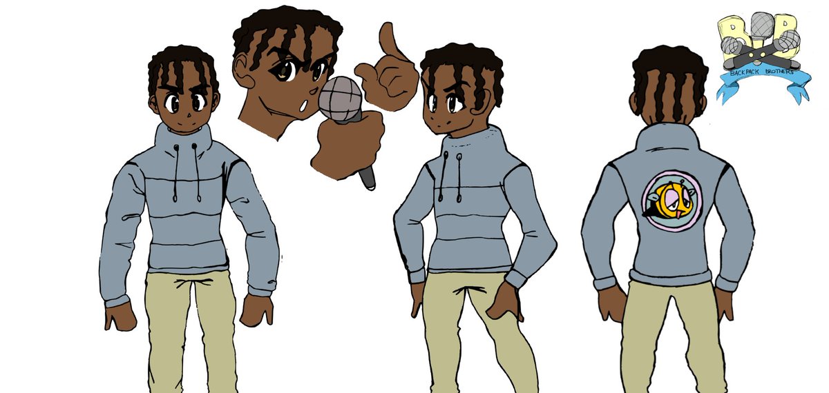 Applepretz_'s tweet photo. BACKPACK BROTHERS | Jamal Character Design Turnaround
#BACKPACKBROTHERS #2Danimation #IndieAnimation #CharacterDesign #2DArt #BPB #Animation https://t.co/6LgqhFmq3o