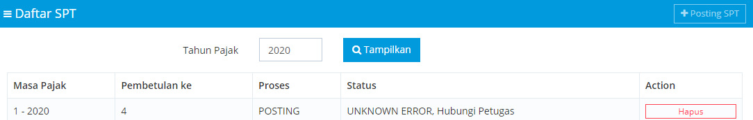 okymartha's tweet photo. pagi min. mau tanya. jadi untuk SPT PPN 2020 pembetulannya tidak bisa submit via web.efaktur kah?? ini warningnya begini terus. @kring_pajak https://t.co/vV1AJgeeRO