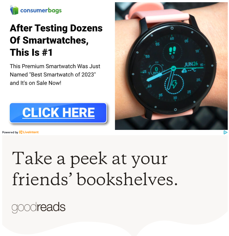 kidhack's tweet image. I keep deleting @goodreads emails thinking they're spam since the first 400px is a huge crappy ad. WTF are they thinking? The email itself is already an ad to revisit their site, last thing want is an ad in an ad.