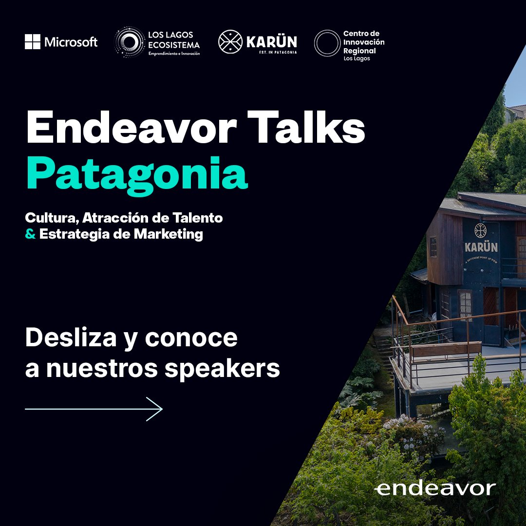 Atención Emprendedores (del sur) Estamos a pocos días de una nueva edición de Endeavor Patagonia Talks.
En esta oportunidad hablaremos de cómo una estrategia de retención de talento combinada con un plan de marketing, puede fortalecer la cultura organizacional.