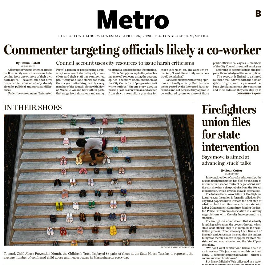 trust4kids's tweet photo. Thank you @BostonGlobe for featuring #StepUp4Kids in today's paper. Raising awareness around #ChildAbusePrevention plays a critical role in keeping kids safe. #CAPMonth https://t.co/Jy15ktBvXf