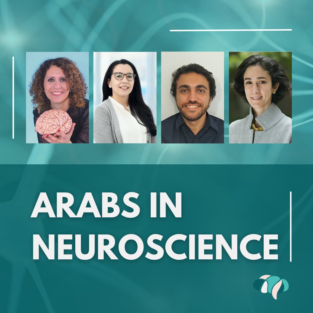 Happy Arab (American) Heritage Month 🎉 Today, we would like to spotlight four amazing individuals of Arab heritage in the #neuroscience field: @MounaMaroun, @ElShamayleh, @mabdelhack, and @FannyElahi. Check out the thread to learn more about their work 🧠 (1/5)