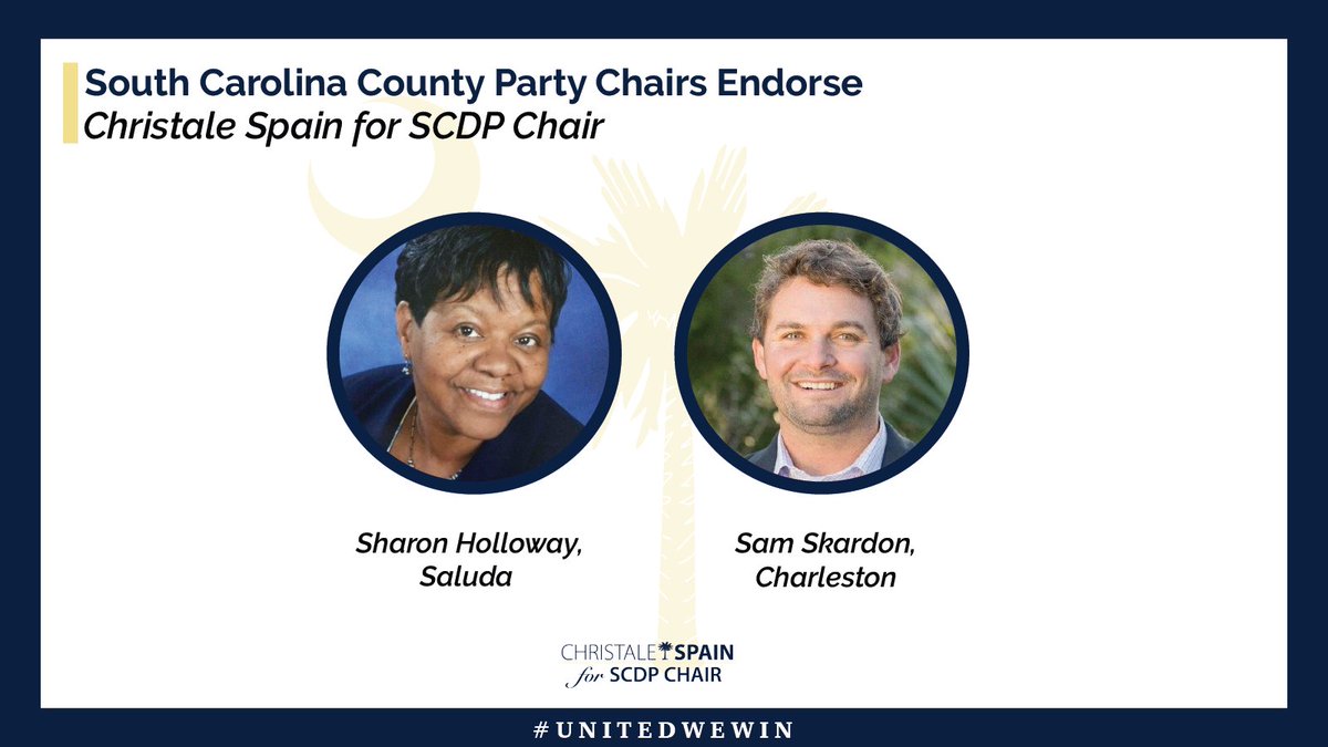 spain4scdp's tweet photo. Our Party Chairs are some of the strongest in the country. I am proud to have their backs - because without county parties the state party is unable to do the work needed to fight for a better future for our state. https://t.co/geua2Vgrmo