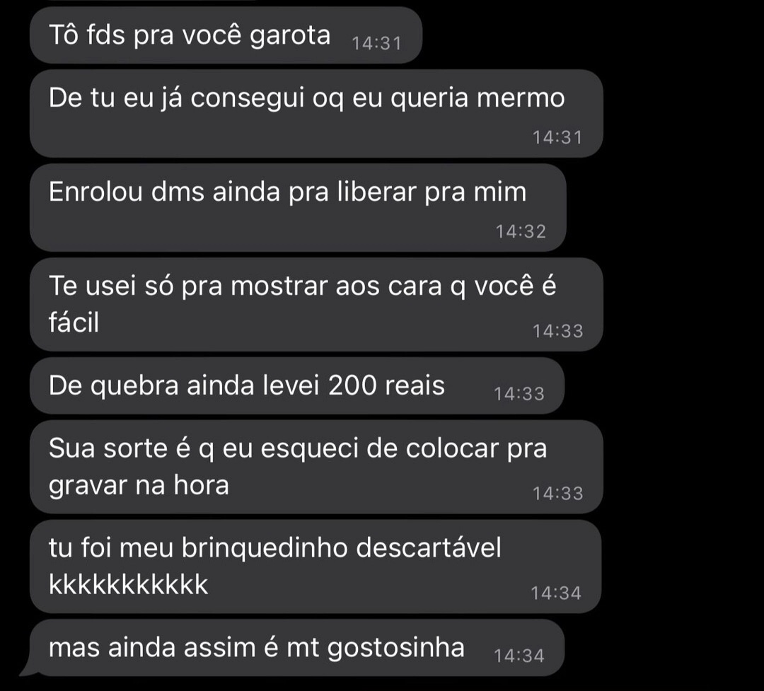 "pode confiar em mim, eu sou diferente..."