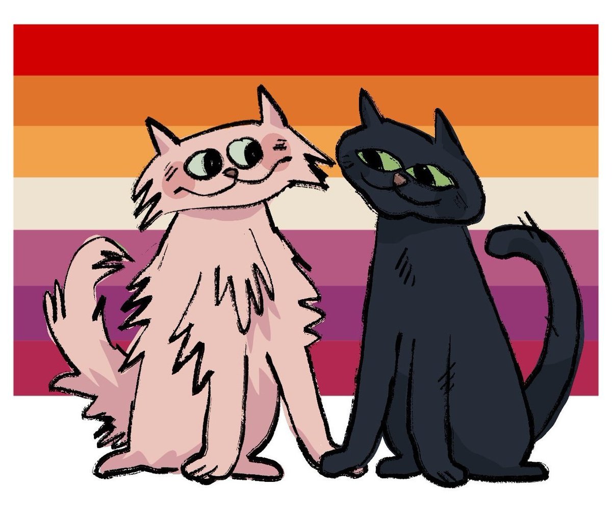 potsolya's tweet photo. wishing happy lesbian visibility day and a beatiful week with my little drawings❤️🧡🤍💝💜 #LesbianVisibilityDay https://t.co/ccYPjy6vKK