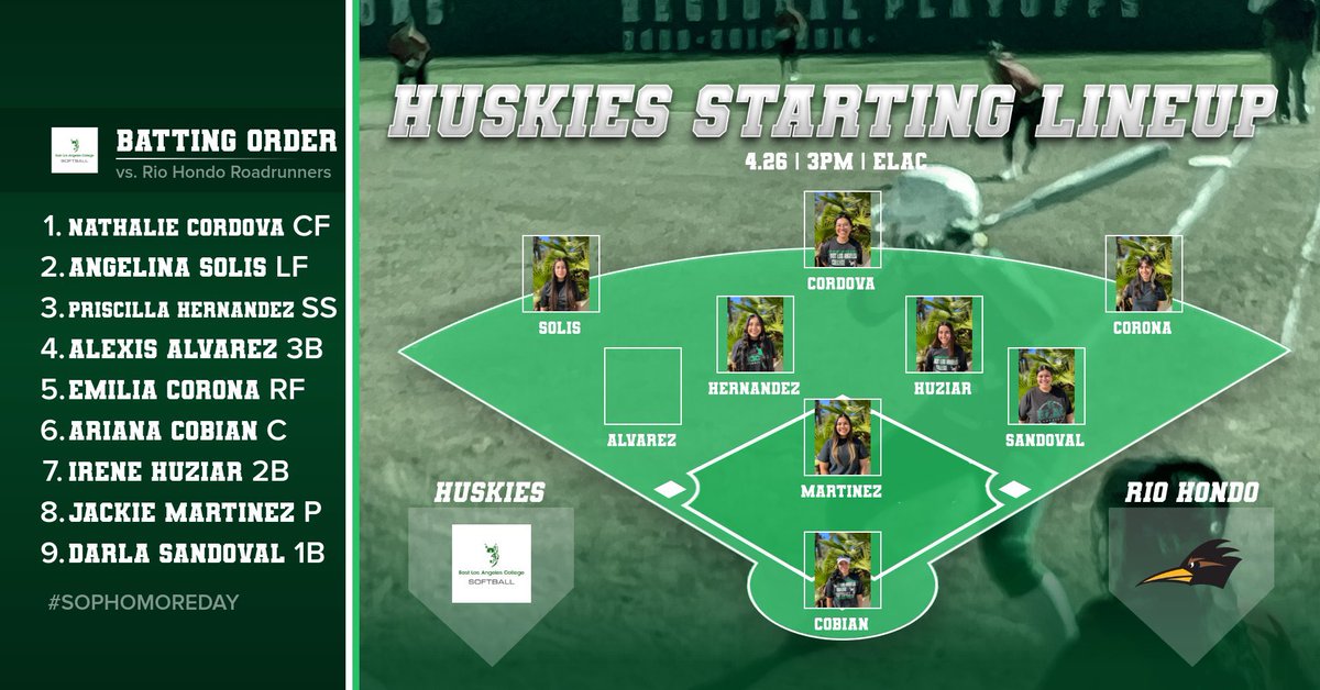 AthleticsELAC's tweet photo. 💚🥎🐾 for #Sophomoreday #HomeFinale https://t.co/sEdU7VPUI7