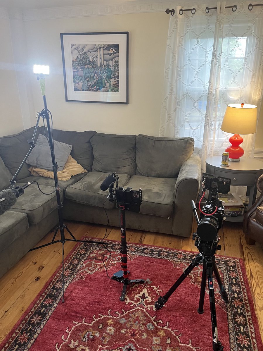 What’s going on at Son’s HQ (Boston division)? Lights, camera…