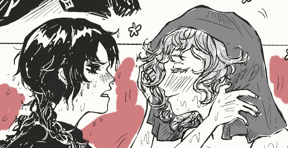 [WIP] The puppy I found in the rain turned out to be a (were) wolf?!? ☔🐺 #wenclair #wenclairfanart