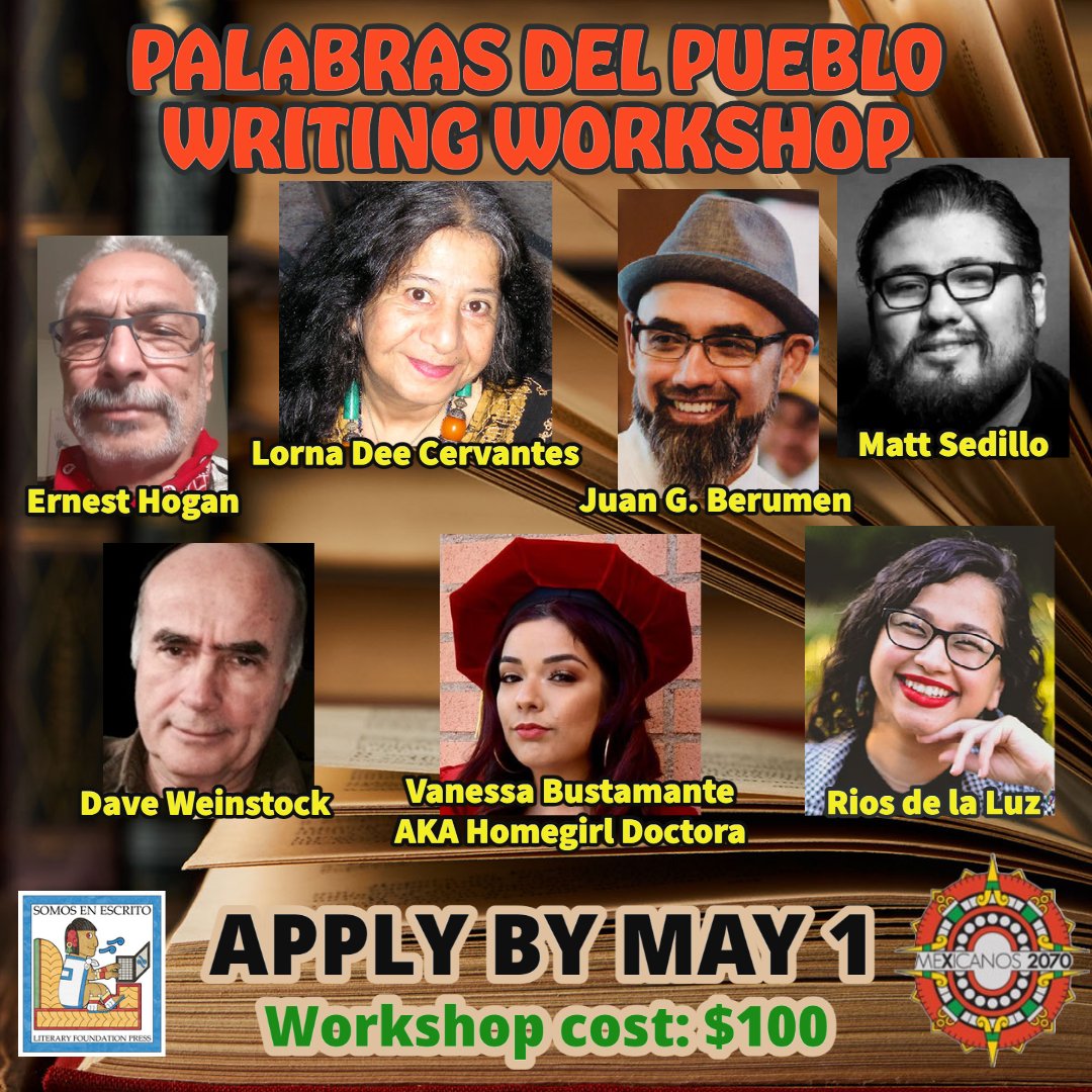 Somosenescrito's tweet photo. Apply today!
https://t.co/p6GhCe0f9x

#writingworksop #writingworkshopsonline #fictionwriting #creativenonfictionwriting #screenwriting #poetry #speculativefictionwriting #scifiwriting #socialjusticewriting https://t.co/PJGyt0kom0