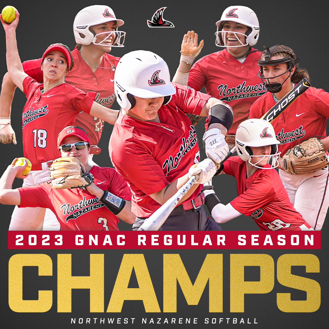 NNUSports's tweet photo. It's official! With Saint Martin's loss this afternoon, NNU softball is the outright 2023 GNAC Regular Season Champions for the third-straight season!

The Nighthawks will take the top seed into next week's conference tournament, which begins on May 4. https://t.co/Lq5AO2e1CB