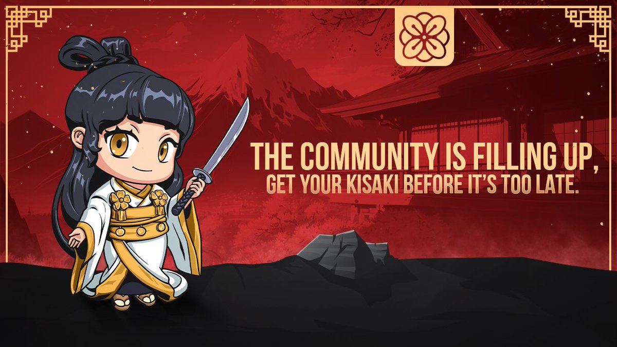 We’re happy to see so many of you joining our community✨ 

Grab your Kisaki on Kisaki.io/mint while they last!♥️