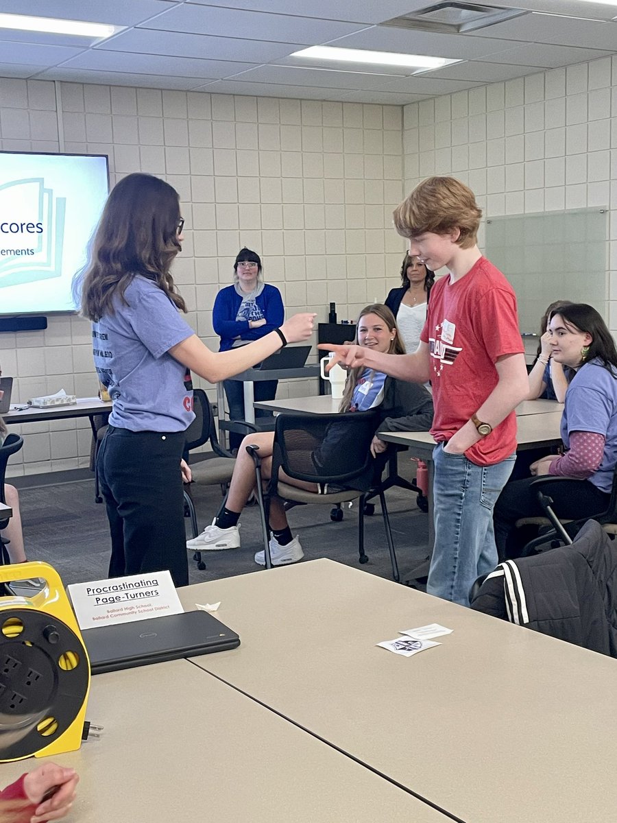 Such a fun day! Proud of our battlers - they finished fourth - the best finish for any Ballard HS battle of the books team! Way to raise the bar! @centralriversaea #IHSBOB2023