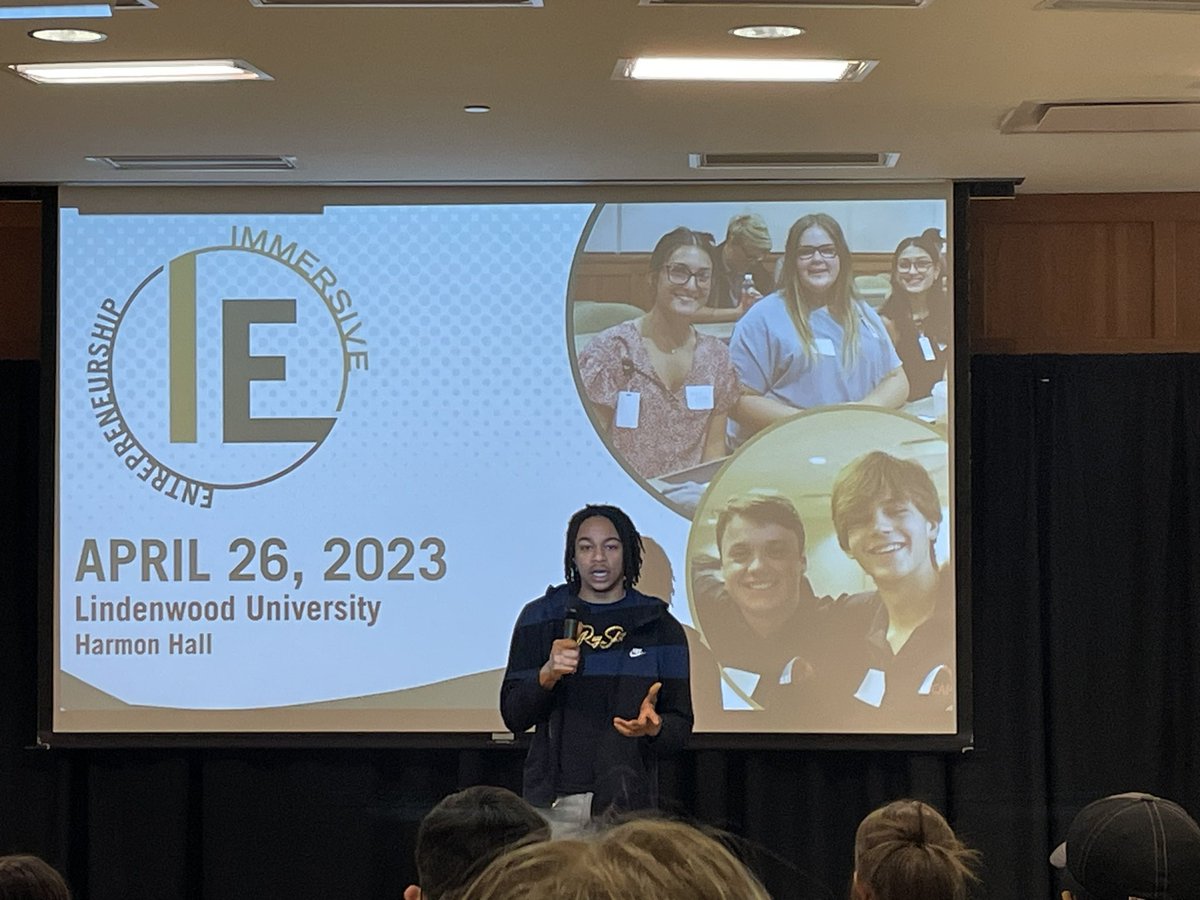 CceSummit's tweet photo. Accelerator class took another adventure today to the Immersive Entrepreneurship event at Lindenwood University. We heard 10 entrepreneurs tell their stories and give the students advice today! My mind is on overload from such great information. Thank you to everyone involved! https://t.co/j20JrHdTP3