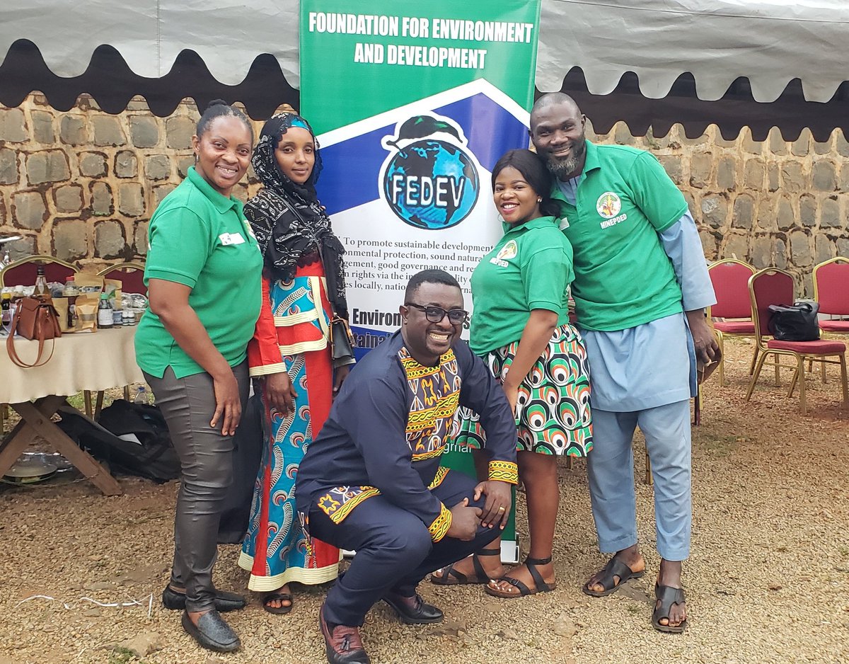 FEDEVLAW1's tweet photo. FEDEV participates in a networking and knowledge fair event organised by @CAMGEW for conservation organisations and eco-business operators working in the Bamenda Western Highlands Forest area. @NchunuSama
#Developmentmarketplace. 
#conservationaction. 
#worldearthday2023 https://t.co/dg7LeJw7QZ