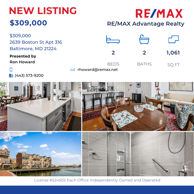 ronhowardRE's tweet photo. Welcome to this stunning top-floor corner unit at The Shipyard, 2639 Boston Street, Unit 316, ideally located next to the waterfront of Cant...

Click here for details:
https://t.co/EjeBNwVLlZ https://t.co/IsNOykBcYT