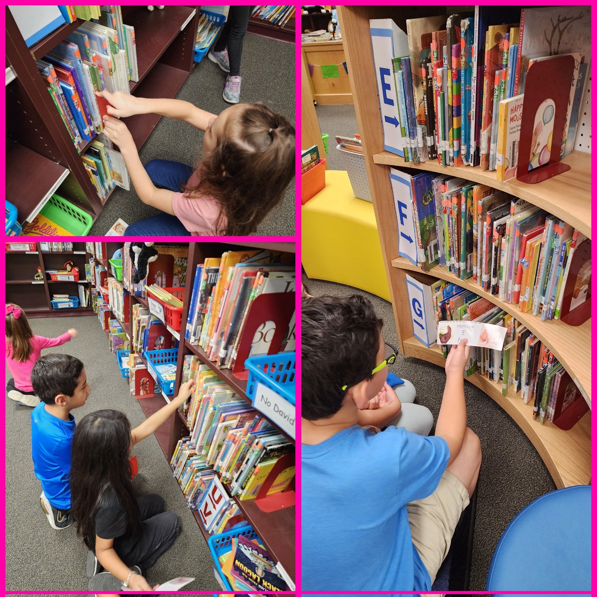 eaglelibrary1's tweet photo. 2nd graders are on a scavenger hunt looking for fiction books and learning about call numbers! #elrodreads
@eaglelibrary1 @NISDElrod https://t.co/2qhznA0Les