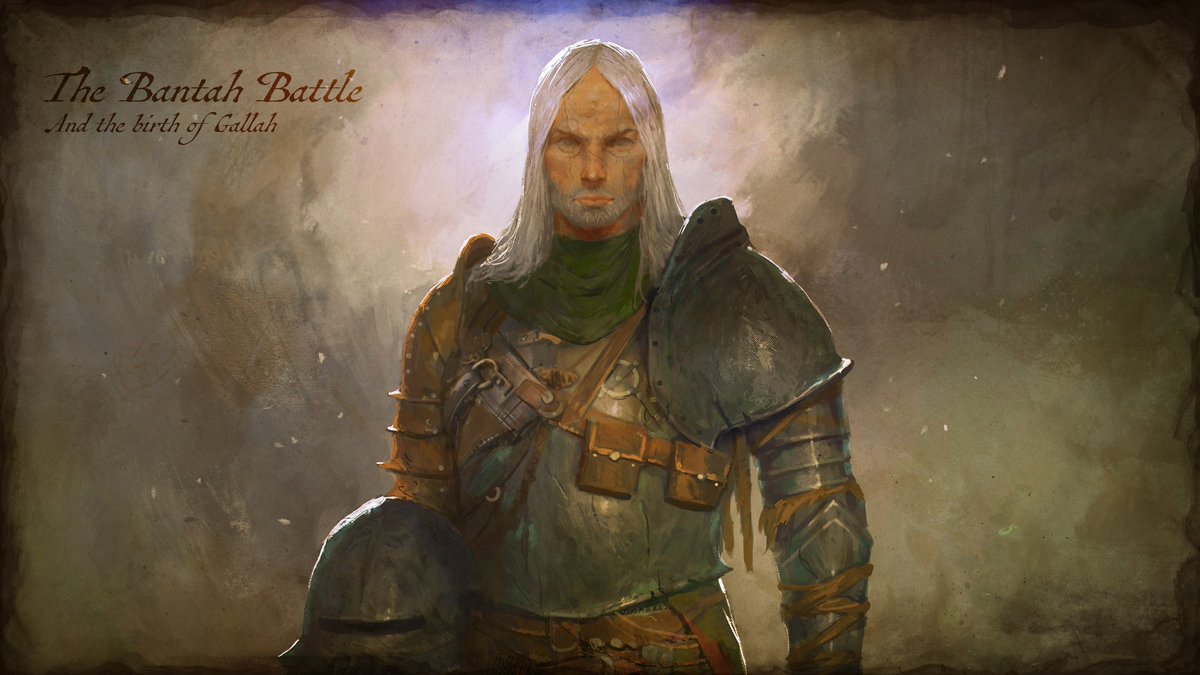 In the midst of the battle, as Gallah fought with every ounce of his strength, he became momentarily distracted by the weight of his own expectations. 

In that split second of vulnerability, a Bantah soldier saw an opening and struck, his sword slicing through Gallah's side,