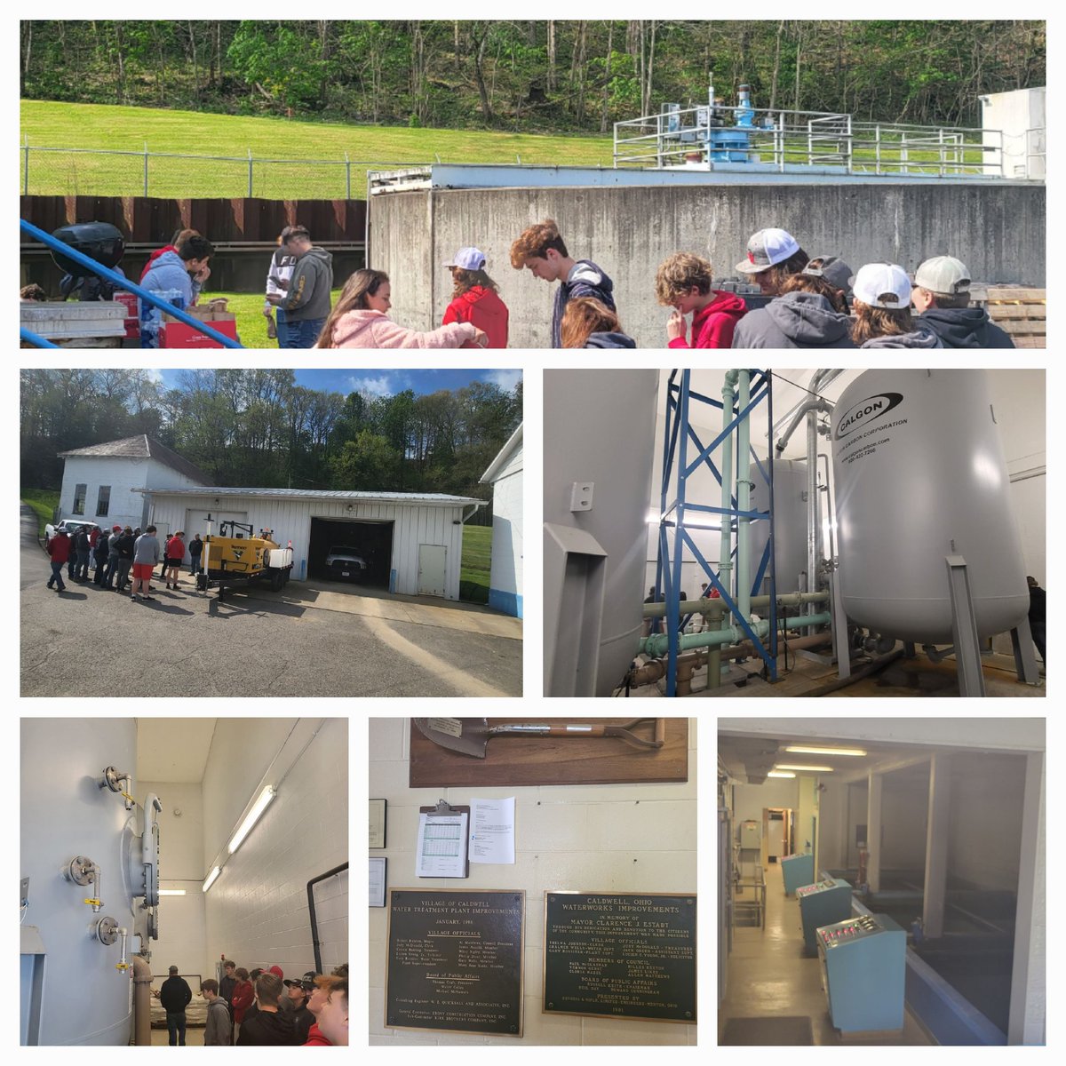 CHS_WorkForce's tweet photo. Huge thanks to the Caldwell Water Plant and Sewage Department and @OhioNoble  for hosting our students today! Awesome opportunity for our students to learn about industry related careers in our backyard.
@Caldwell_supt @MrsWellsCHS @school_caldwell  #communitypartnerships https://t.co/JbJBgR0BWK