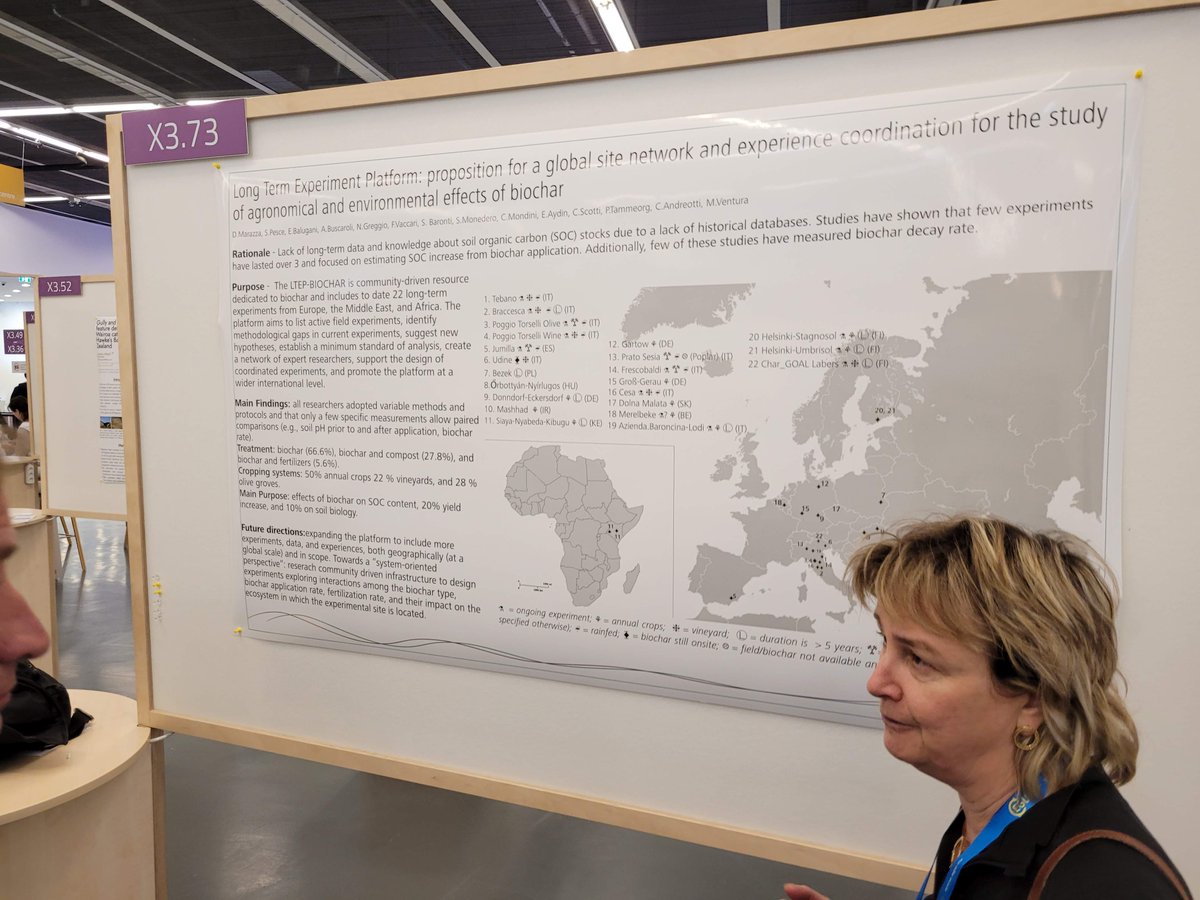 AgriChar_RG's tweet photo. Priit @AgriChar_RG presenting our long-term #biochar field experiments #EGU23 in Vienna! Many interesting discussions related to best ways to activate biochars, their persistence in #soils but also about recycling #sediment #phosphorus. New COST actions soon? Thanks @TAHsaatio! https://t.co/OagNDtNjlP