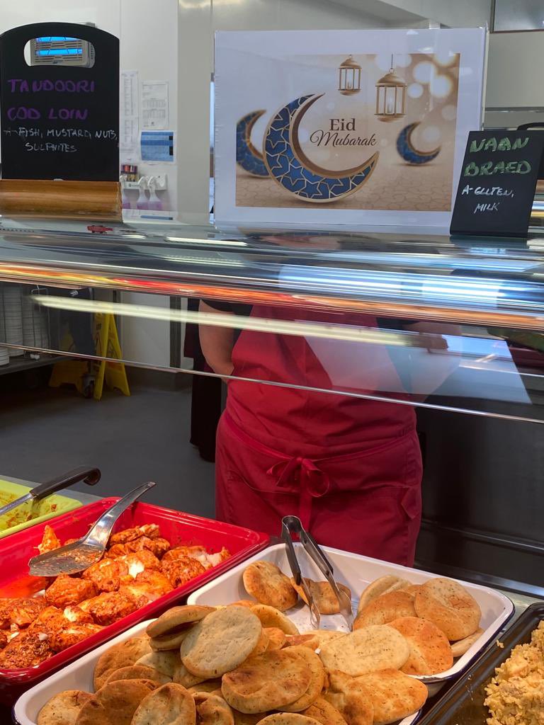 fettesPSE's tweet image. Thank you to our catering department for putting on the Fettes Eid Celebration Feast today for our community- Eid murbarak #Ramadan2023