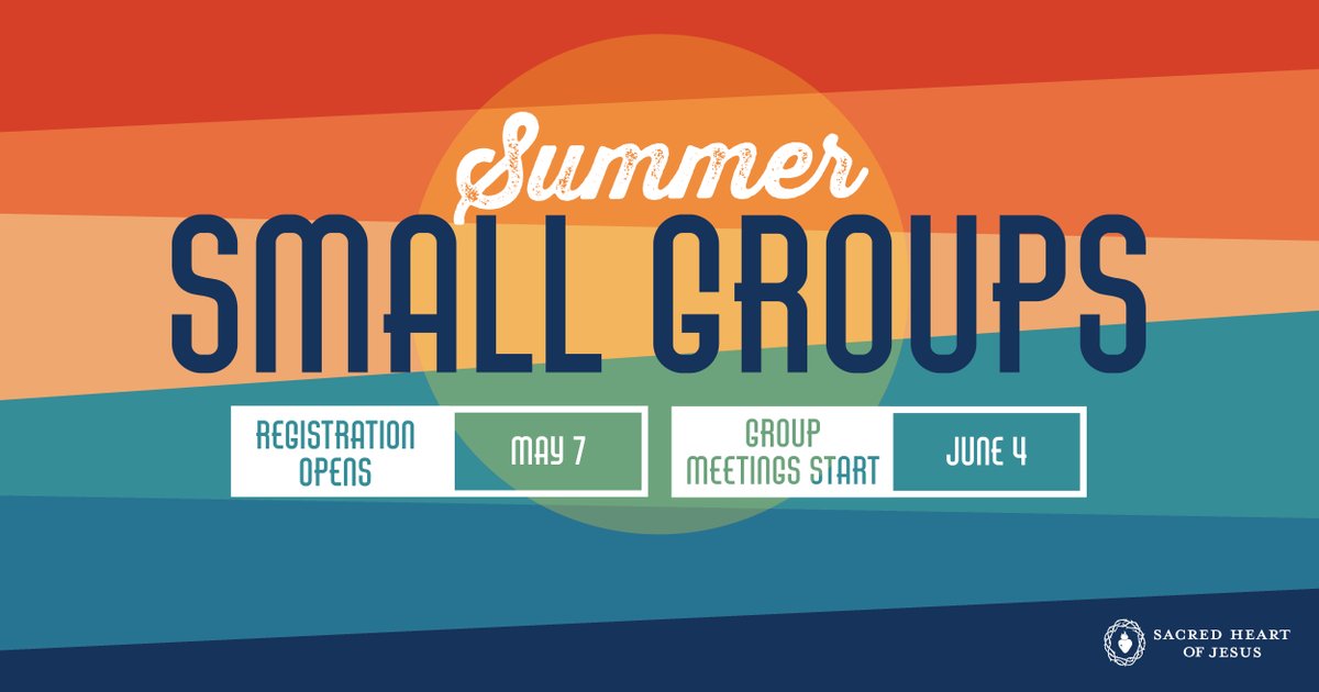 Life is better lived in community.  

In a small group, we can connect with others, grow in faith, and intentionally support each other as we navigate the ups and downs of life.
Registration opens May 7.