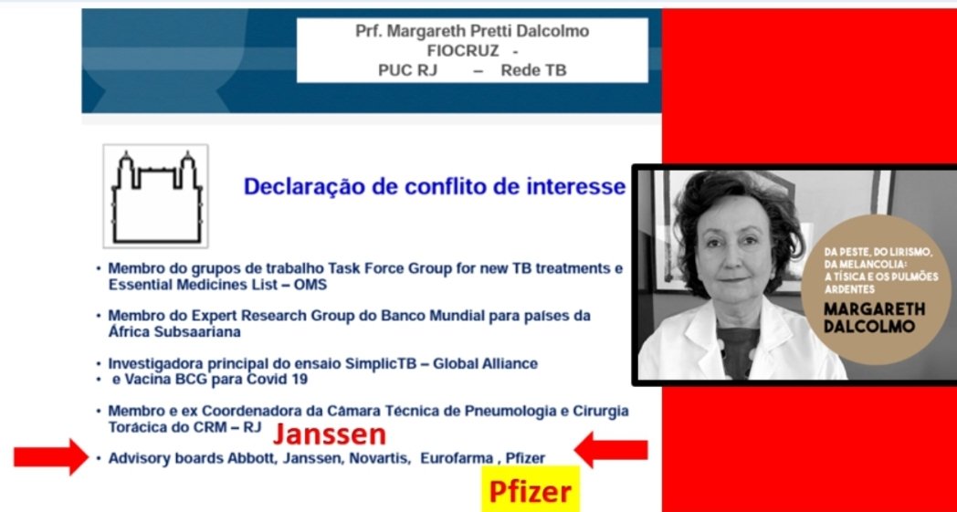 dramariaemilia's tweet photo. Agora começamos a entender o motivo da Sra. @DraDalcomo, @fiocruz, ser defensora ardorosa das "vacinas" contra COVID-19 ...Vale ser Conselho Consultivo da Pfizer e da Janssen? Quanto recebe? E a ética, onde fica?
 
https://t.co/o6kzqF895F

https://t.co/lTjG2znBma
#estamosde👁👁 https://t.co/mGfIQWOroW