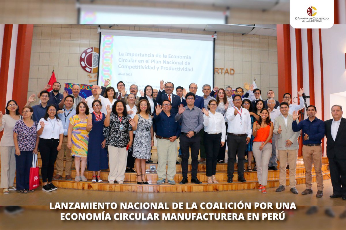 CCLL_Trujillo's tweet photo. ✔ Lee la nota completa sobre el lanzamiento nacional de la Coalición por una Economía Circular Manufacturera en Perú, aquí 👉 https://t.co/ZYfMWTomLv
#economiacircular @MINPRODUCCION @ADASPeru @upao @UPN_Oficial @unitruoficial #CREEAS https://t.co/wECCiOoaFA