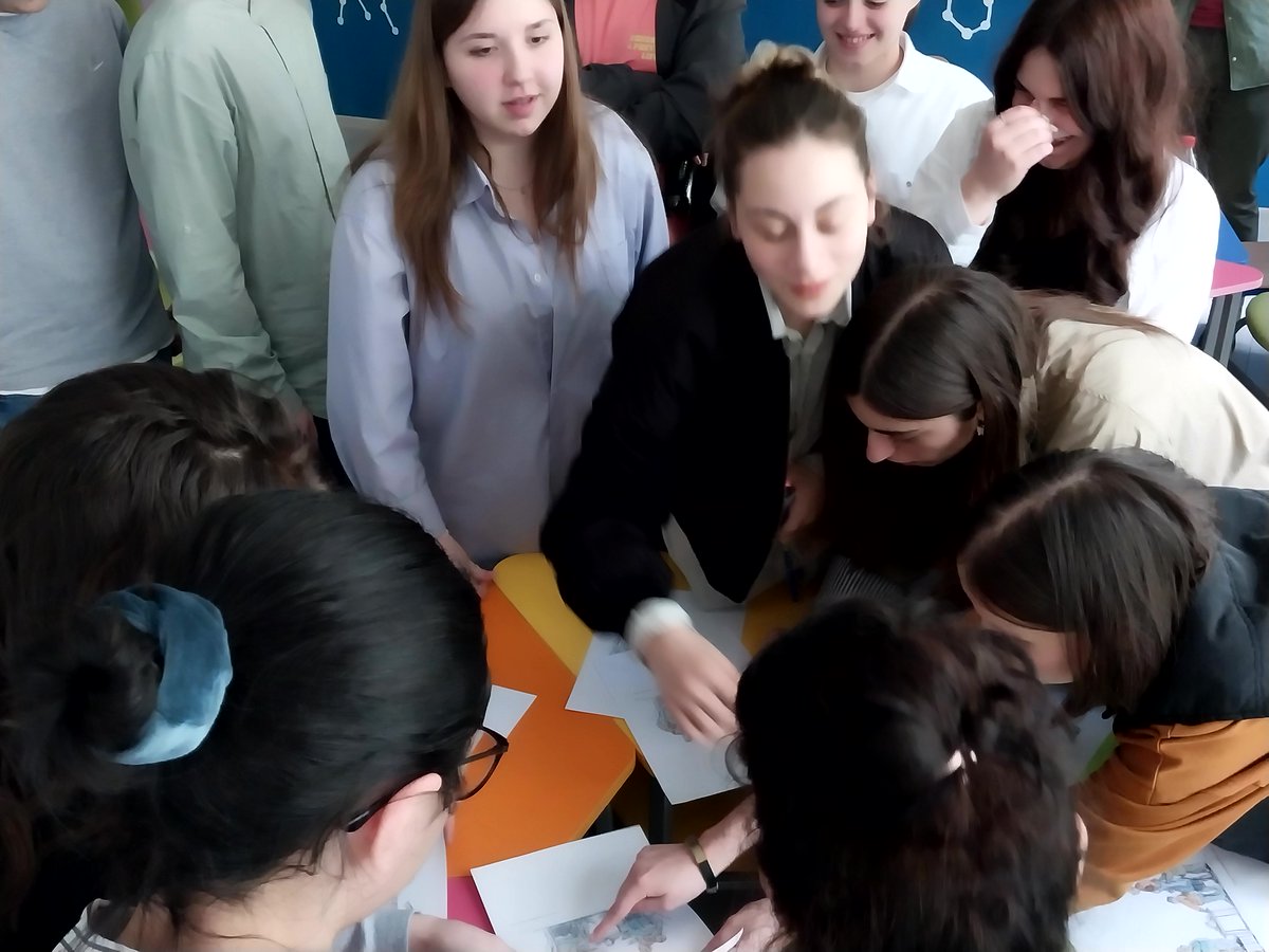 GeoICCN's tweet photo. Students of the 133 public school are playing role games in the imaginary conflict scenario, during the ICCN training seminar. https://t.co/b16AdoHi6y