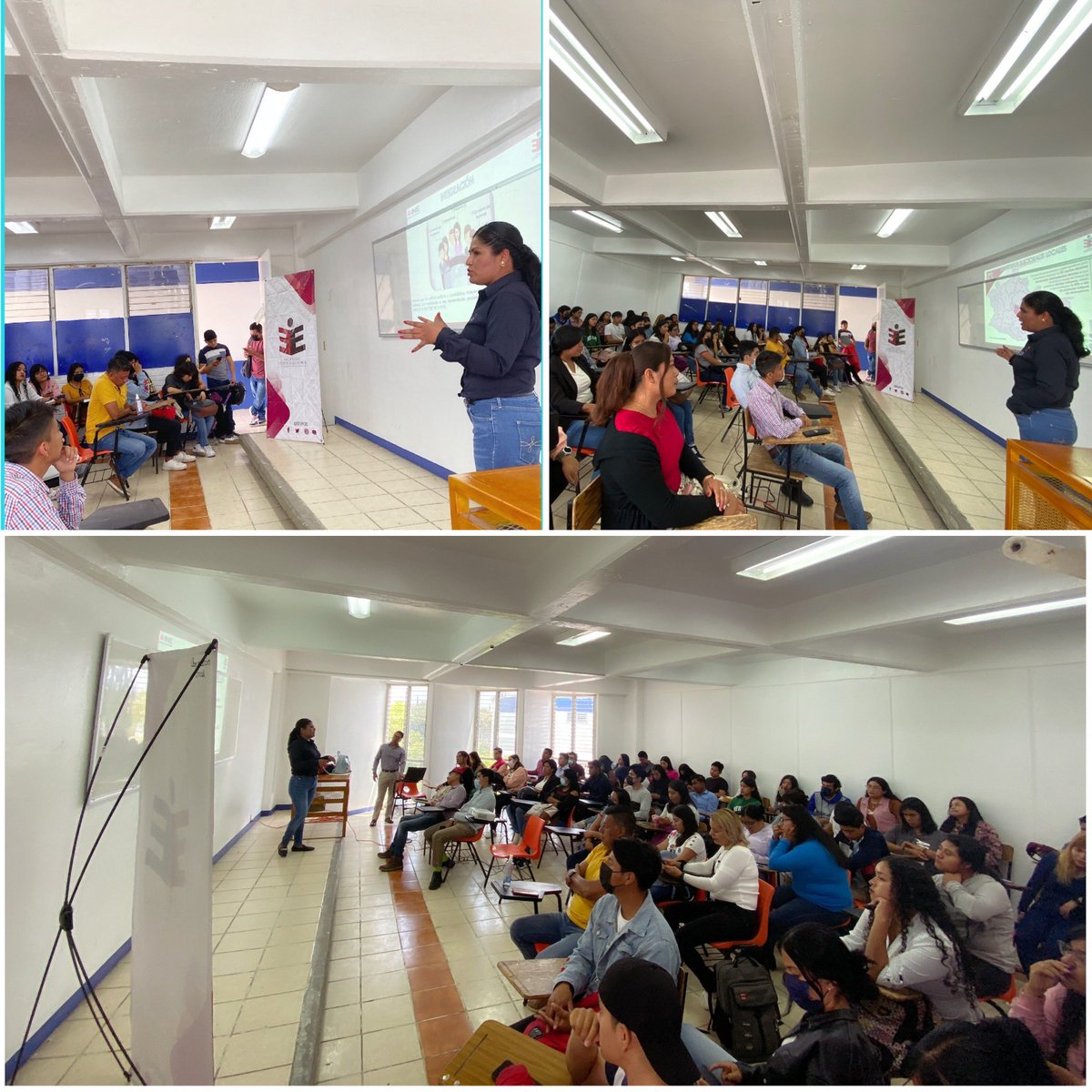 MagalyLegaria's tweet photo. Para incrementar la participación ciudadana en la vida política electoral de oaxaca, integrantes del SPEN seguimos socializando las actividades 👩🏻‍🏫📚@UABJO https://t.co/yrVH5Y7bQz