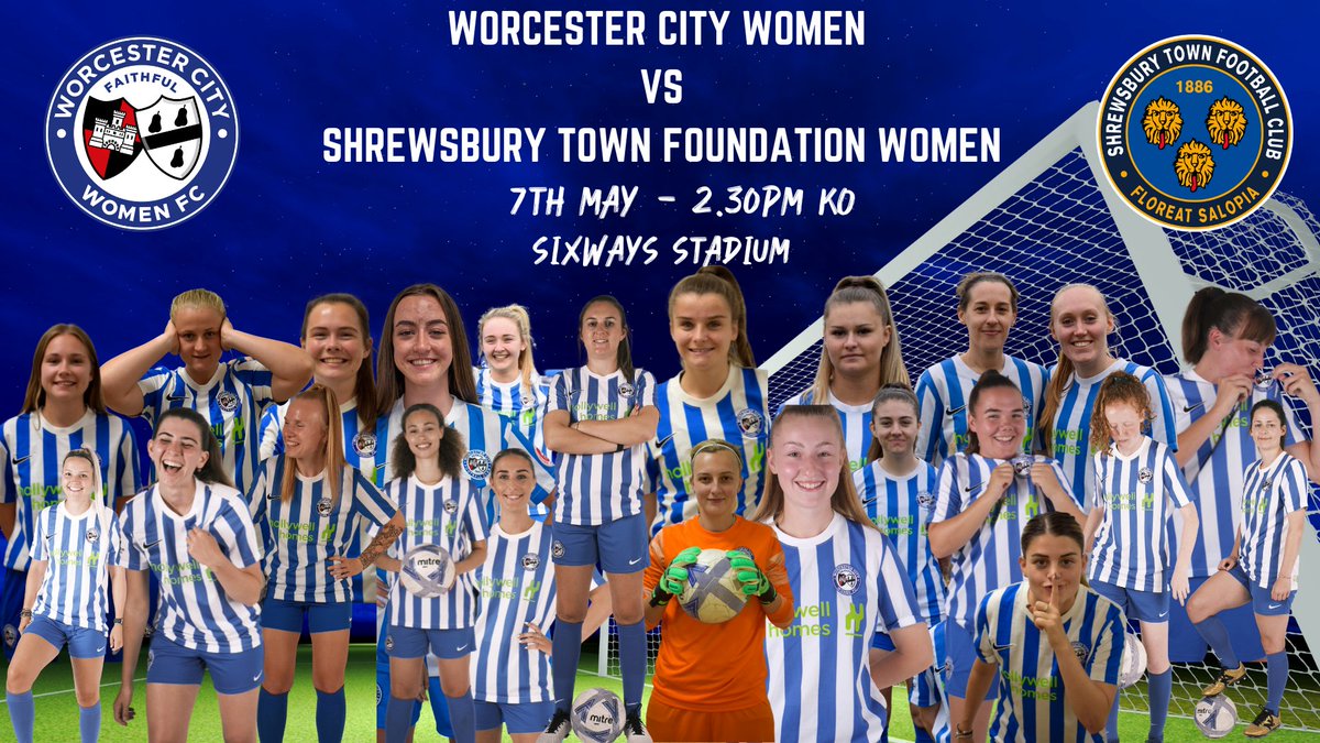 WCWomenFC's tweet photo. 📢VENUE CHANGE📢

We are delighted to announce that we will be playing our final home game of the season vs @shrewswomen at Sixways Stadium. 

Tickets are available now! - https://t.co/WQqkpDwuY1

#WCWFC #RISE #LaFamilia #WorcestershireHour https://t.co/FDVsj9DFjK