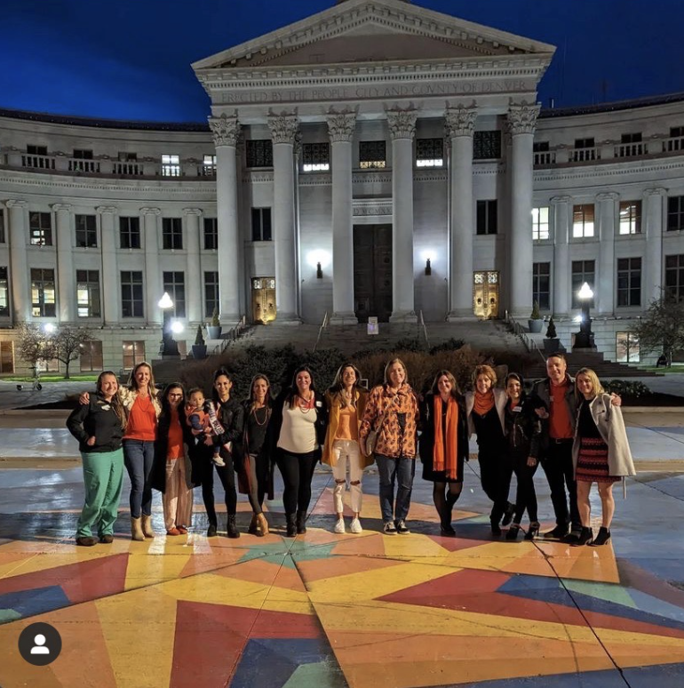 JudithHoechst's tweet photo. @COFertilityAdvo @ Civic Center’s Den City and County Building after sunset on Apr 24th waiting for it to light up orange for RESOLVE’s &amp; ASRM’s NIAW. Unfortunately an electrical glitch interfered and there was no orange! The city rescheduled this special event on Sat the 29-30! https://t.co/nYiTinA4cm