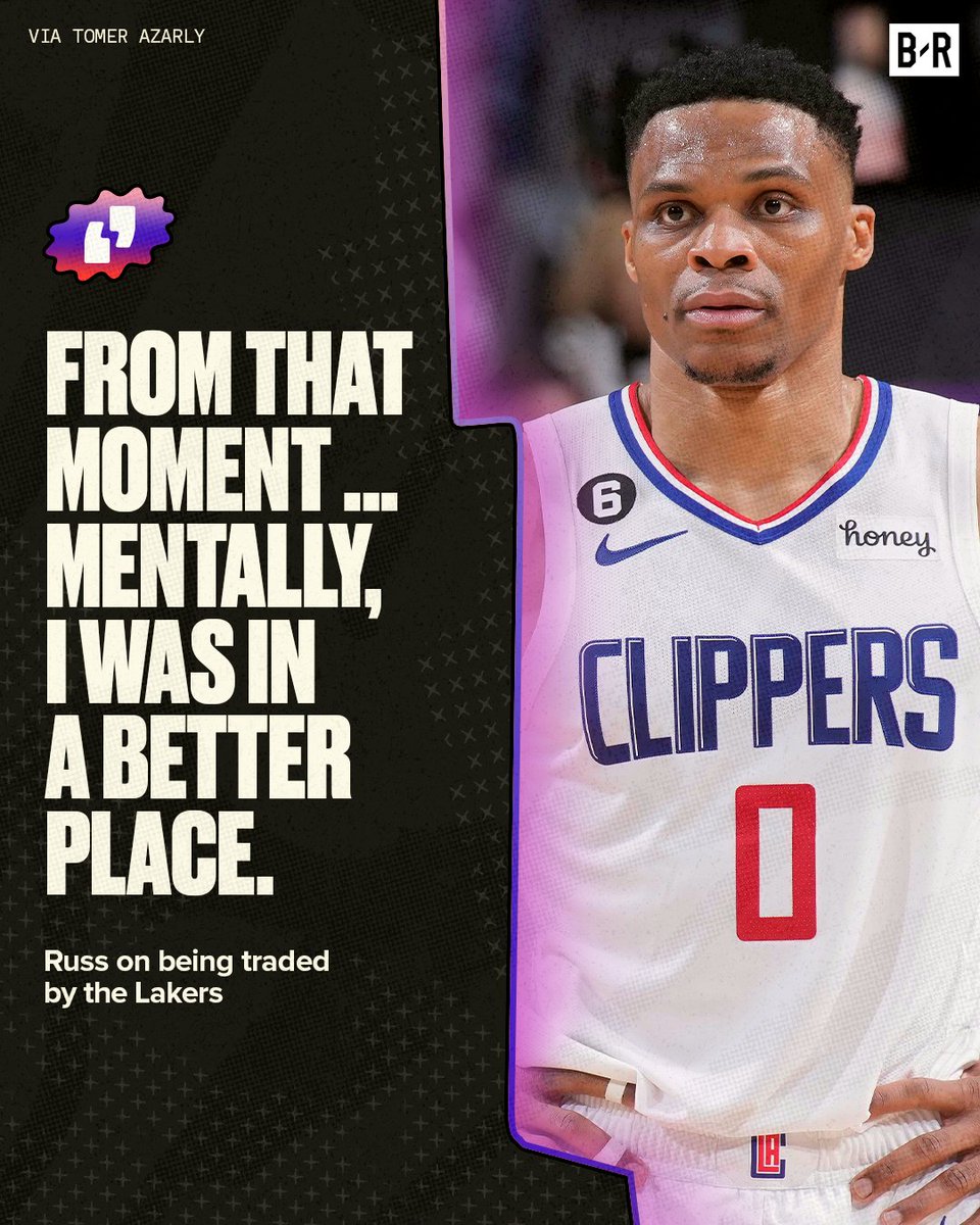 Bleacher report on twitter russ after the lakers trade via