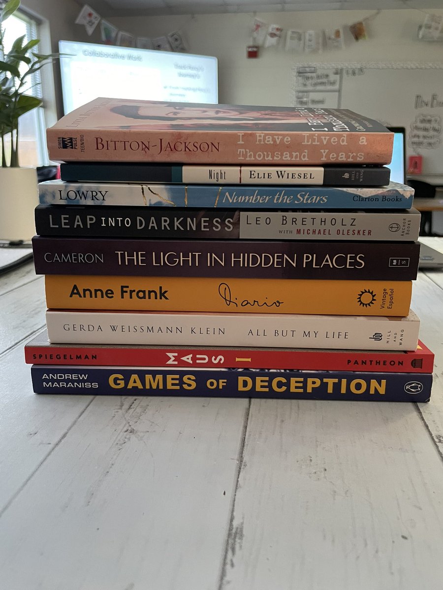 mrsdarterreads's tweet photo. Thank you @FirstBook for the Holocaust book haul! #mrsdarterreads https://t.co/JpcxbPGjRU