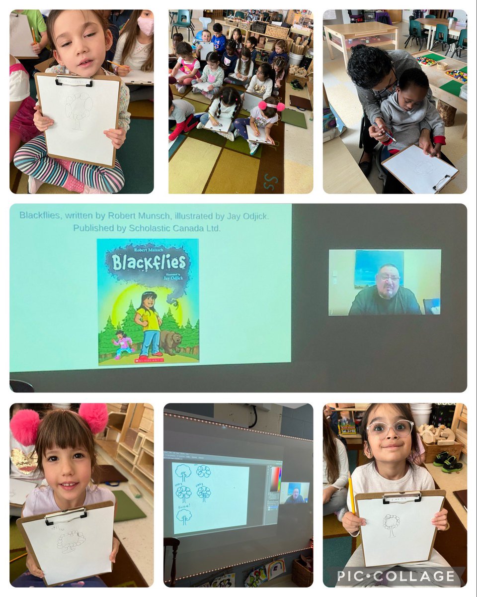 A great read aloud and drawing activity with the book Blackflies illustrated by Jay Odjick! @StAnneOCSB @ocsbindigenous @YKrawiecki @JayOdjick @ocsbDL #ocsbEarth @ocsbArts