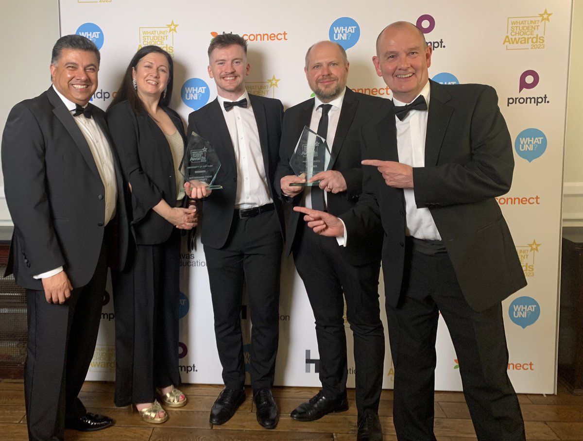 We’ve done the double <a href="/TrentUni/">Nottingham Trent University</a> ! Great to celebrate with <a href="/NTSUPresident/">Benedict Wills</a> and fantastic colleagues!