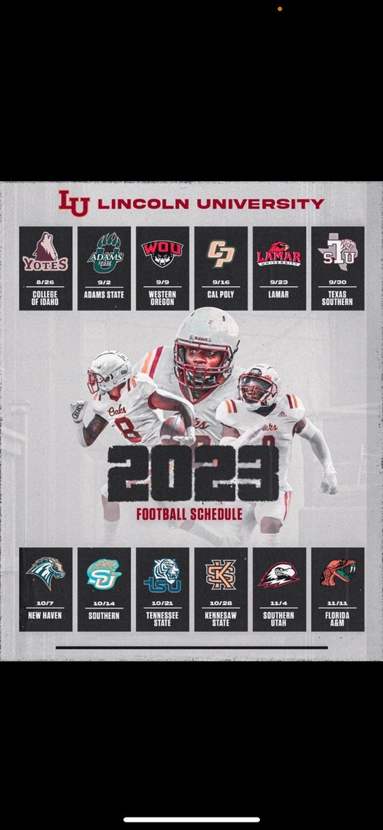 #AGTG After a great conversation with <a href="/Coach_Michieli/">Coach Dyl</a> I’m grateful to say I’ve received an opportunity to play for Lincoln University in oakland💛❤️<a href="/oaksfb/">Lincoln University Football</a>

<a href="/CoachPerrone/">Coach Perrone (My Recruits)</a> <a href="/FBRecruitAide/">Football Recruitment Aide™</a> <a href="/247Sports/">247Sports</a> @BallySportsDET