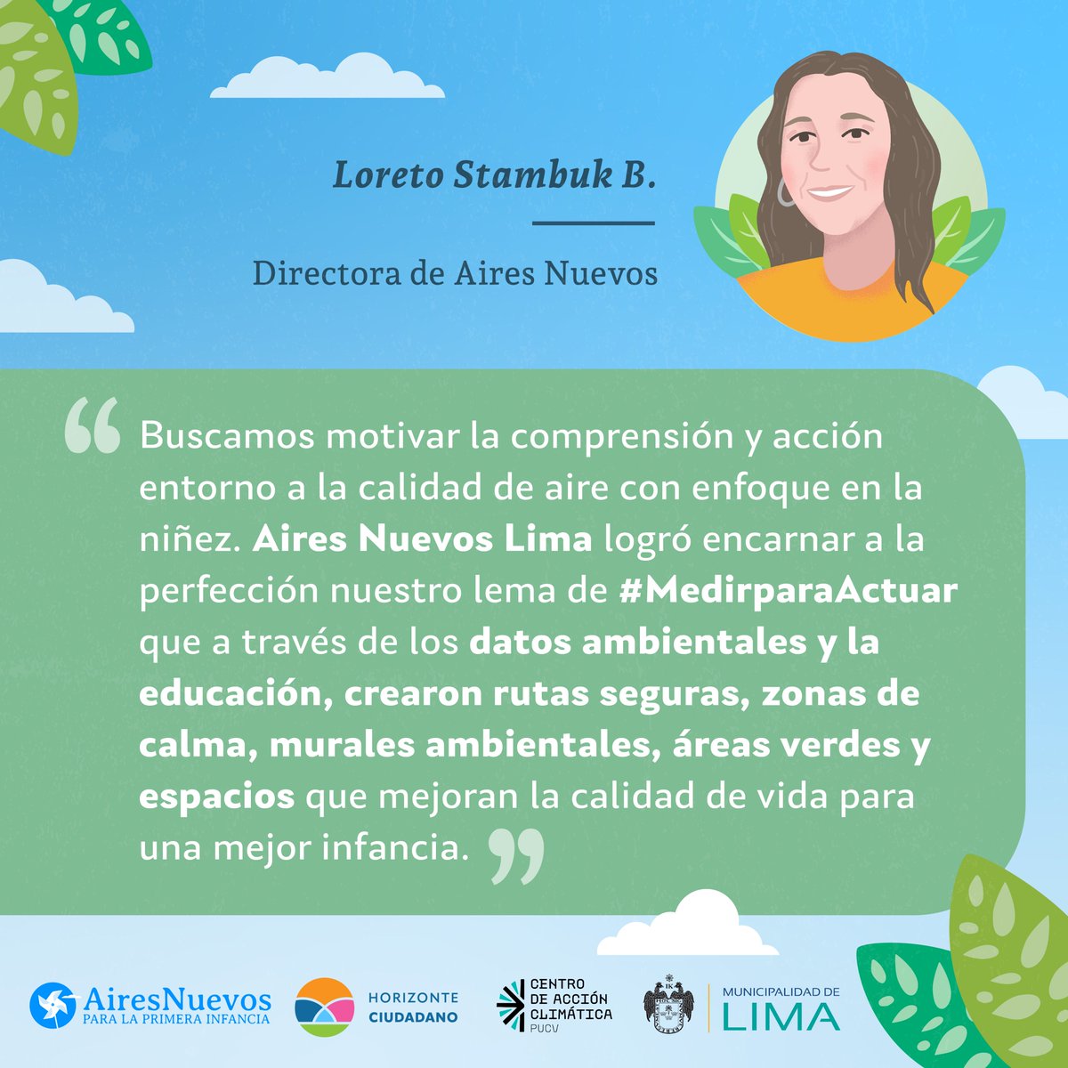 📍 Acciones Locales de la Red Aires Nuevos en Lima, Perú. #MedirParaActuar.
➡️ Loreto Stambuk, directora del proyecto Aires Nuevos nos cuenta más sobre el gran trabajo realizado por la Municipalidad de Lima <a href="/MuniLima/">Municipalidad de Lima</a> y <a href="/LimaAmbiental/">Lima Ambiental MML</a> ↓
