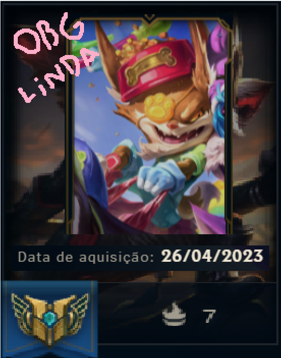 Patrocinado pela maioral <a href="/aKakarota/">Kaká</a> 

#AcademiadePiltover #LeaguePartner