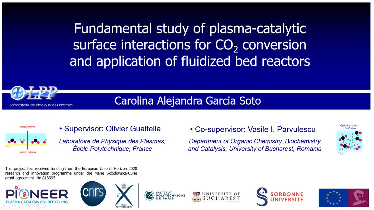 Laboratoire de Physique des Plasmas (@labphysplasmas) on Twitter photo La dernière soutenance cette année aura lieu ce 28 avril en amphi Faurre à <a href="/Polytechnique/">École polytechnique</a>. Ce sera le tour de Carolina A. Garcia Soto de présenter ses travaux encadrés par <a href="/O_Guaitella/">Olivier Guaitella</a> sur l'interaction plasma-surface catalytique pour la conversion du CO2.
Bon courage Carolina! La dernière soutenance cette année aura lieu ce 28 avril en amphi Faurre à <a href="/Polytechnique/">École polytechnique</a>. Ce sera le tour de Carolina A. Garcia Soto de présenter ses travaux encadrés par <a href="/O_Guaitella/">Olivier Guaitella</a> sur l'interaction plasma-surface catalytique pour la conversion du CO2.
Bon courage Carolina!